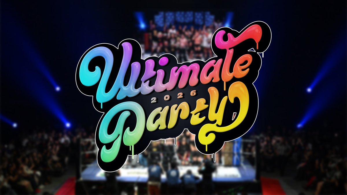 ddtproUP's tweet photo. ✨11月3日「Ultimate Party 2026」両国国技館大会、大会ロゴが完成！

DDTが贈る2026年最後のビッグマッチ！　葛西純vs葛西陽向の親子対決、To-y&amp;武知vsKANON&amp;隈取など注目カード続々決定！

🔽チケット好評発売中
https://t.co/0RsnOyA24C
🔽大会詳細
https://t.co/TpVx9T6GVF
#DDTUP #ddtpro https://t.co/v2y47ICaGH