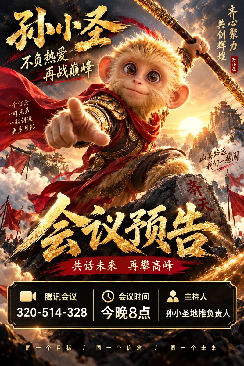 sunxiaoss's tweet photo. #腾讯会议：320-514-328
会议时间：今晚8点
主持人：孙小圣地推负责人 https://t.co/RsmwVdJCoX