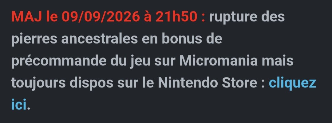 Addictwithamig1's tweet photo. @Micromania_Fr bonjour, j'ai préco Ocarina of Time chez vous pour l’offre pack des pierres (et du portefeuille) mais lors du récap, je n'ai que le portefeuille, vais-je bien recevoir les pierres ? 
Un site dit qu'elles sont en rupture depuis 21h50 mais j'ai passé commande à 21h54 https://t.co/oGSNjzpD6I