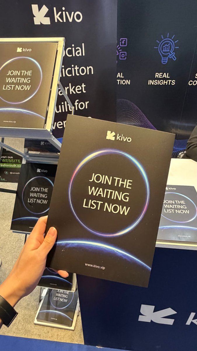 KivoPredict's tweet photo. Kivo is live at Crypto Expo Dubai. 🇦🇪

We’re meeting traders, builders, and people who think they know what happens next.

If you’re here, come find us at Booth 56.

Predict. Prove. Lead.

#Kivo #CryptoExpoDubai https://t.co/Gu8tSu0EIJ