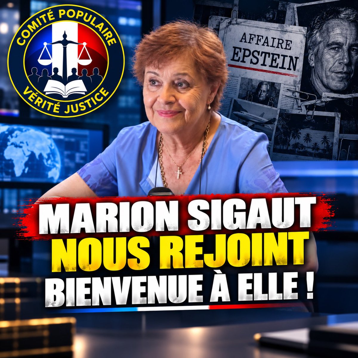 VeriteEpstein's tweet photo. ▶️ Marion Sigaut nous rejoint !

🔎 Une voix engagée qui vient enrichir notre travail autour de l’affaire #Epstein, examiner les faits et apporter son regard sur les zones qui restent à éclaircir.

🤝 Bienvenue à elle ! https://t.co/RJN6rfiTax