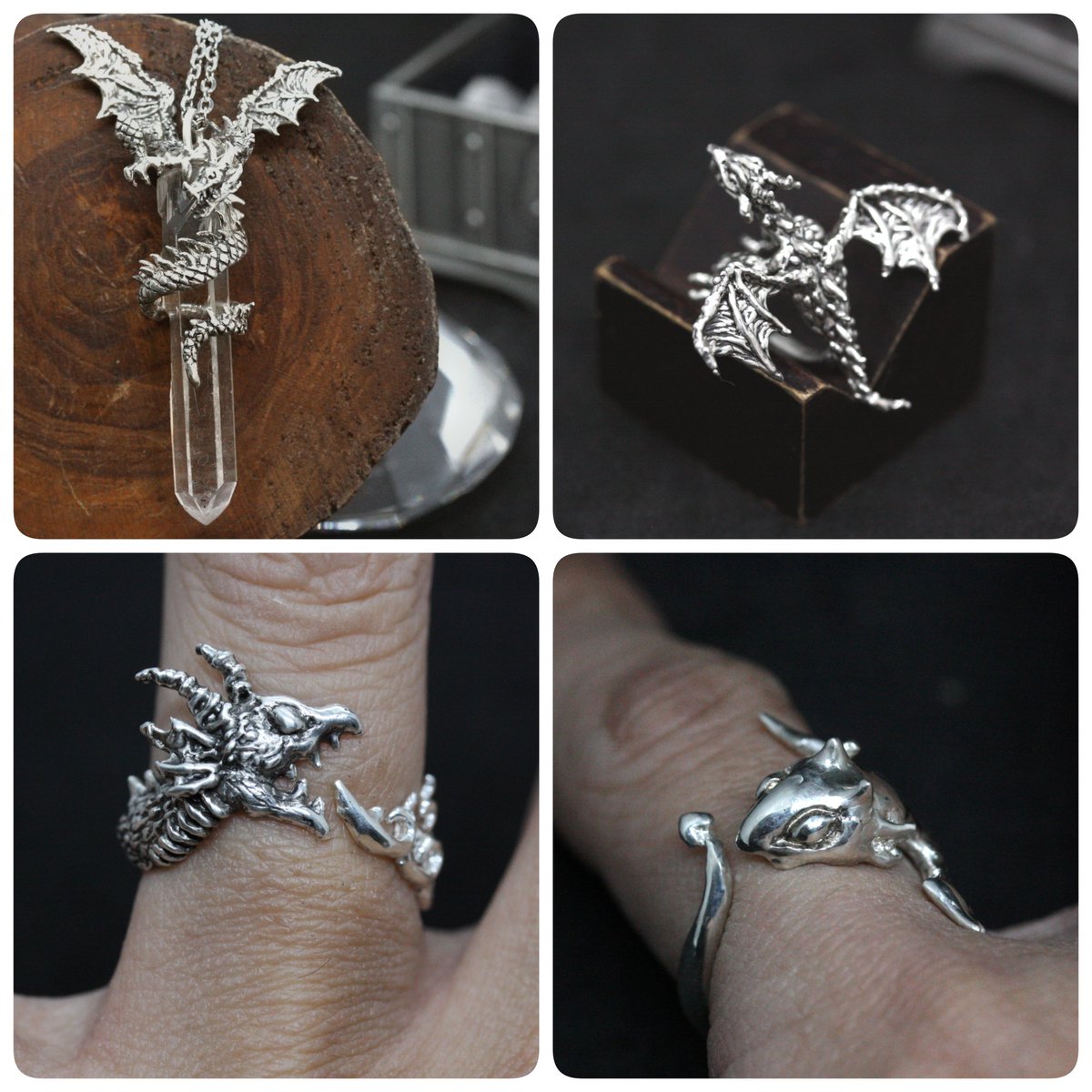 m2sicksilver's tweet photo. 武器あります。のブログで
自作ドラゴンのシルバ���アクセサリーを解説、制作秘話？なんかも↓
https://t.co/uZBCpi7Dyx https://t.co/zUJWFt0zc4