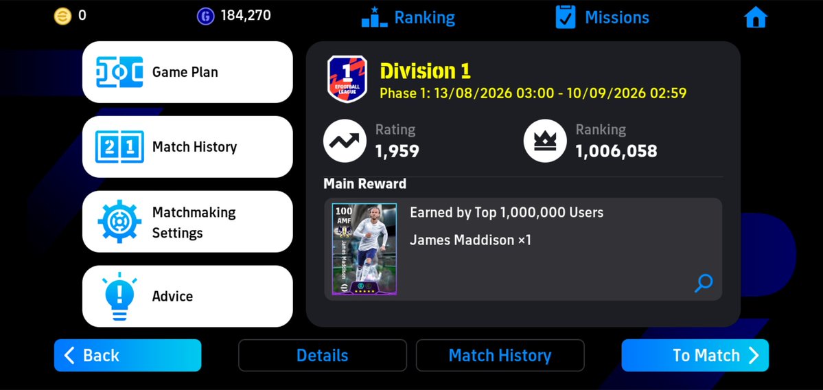 AdexPrince45202's tweet photo. @eFHUBx @play_eFootball e no go better for u people despite the fact that I pushed so hard before I slept off yesterday I now woke up to this by 2:45am ,...I even tried to push 1 more but it is too late because u people said matchmaking is over haaa...I swear Nah God Go Punish U 🤬 https://t.co/CJ69Bhbrps