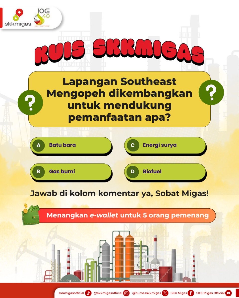 humasskkmigas's tweet photo. Potensi energi di dalam negeri terus didorong agar bisa memberikan manfaat nyata bagi kebutuhan energi nasional.

Salah satunya melalui pengembangan Lapangan Southeast Mengopeh yang menjadi bagian dari upaya mempercepat pemanfaatan potensi energi dari hulu migas. https://t.co/7QCdnLpNpi