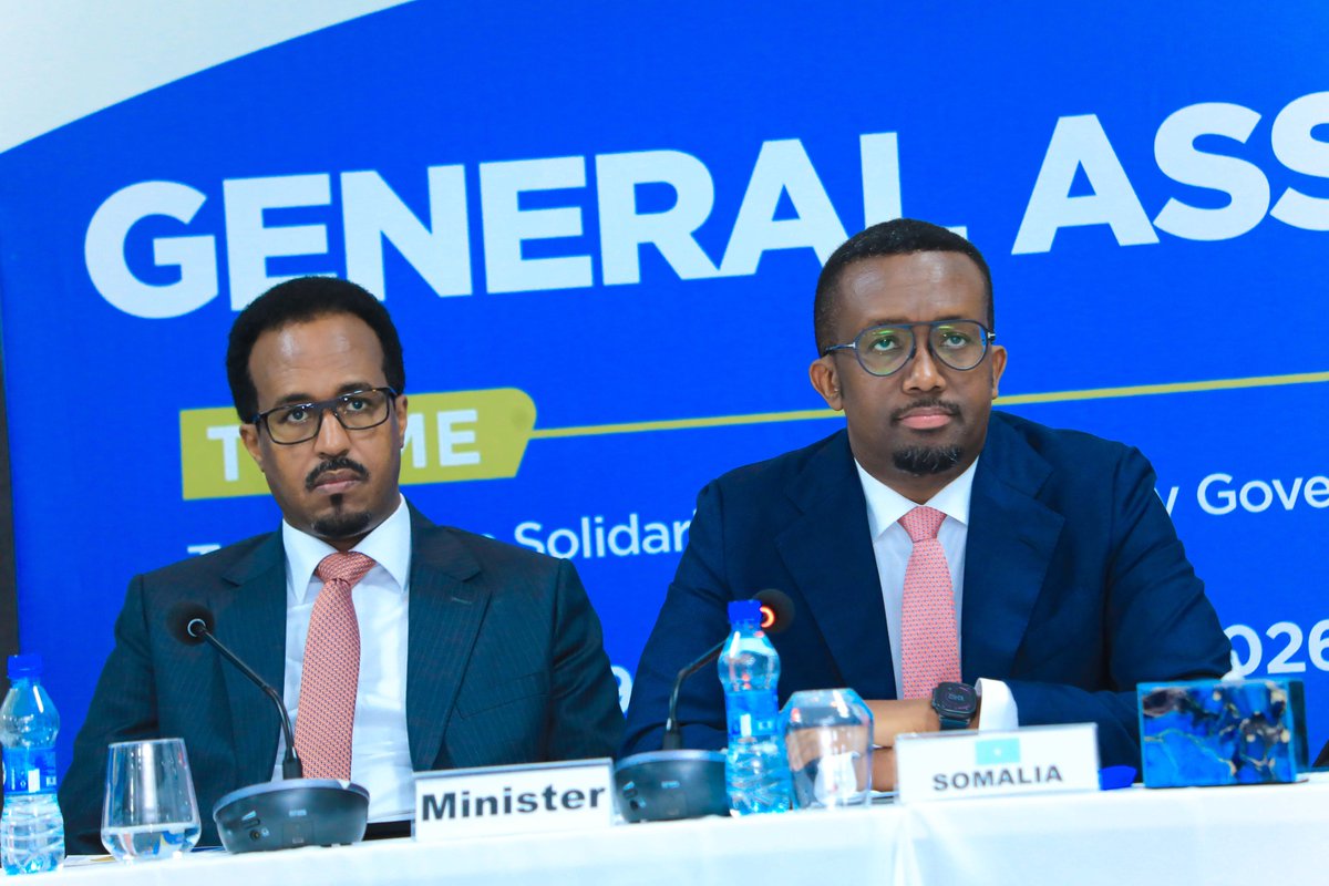 festusomalia's tweet photo. 🇸🇴 H.E. Ambassador Gamal Mohamed Hassan @AmbGamal, Minister of Commerce and Industry, addressed Horn of Africa trade union leaders gathered in Mogadishu for the General Assembly of the Horn of Africa Confederation of Trade Unions (HACTU).

He said workers must have a place in the region’s growing trade and economic integration, stressing that there can be no successful trade without workers whose rights are respected and protected.

“More regional trade should mean more decent jobs, stronger workers’ rights and greater opportunities for working people,” Minister Jamal Hassan said.