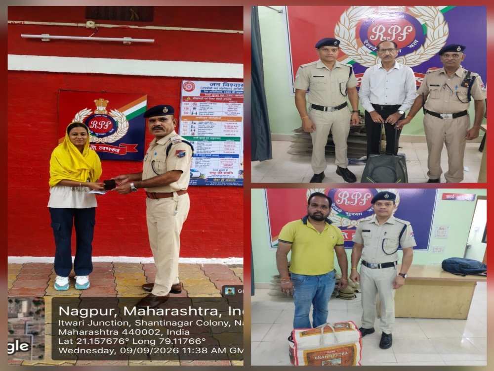 rpfsecrhq's tweet photo. @RailMinIndia @RPF_INDIA @secrail @GMSECR
#OperationAmanat" ऑपरेशन अमानत" के तहत रेल यात्रियों द्वारा ट्रेन/स्टेशन में भूलवश छोड़े गए सामानों को #RPF पोस्ट बिलासपुर, रायपुर व इतवारी के बल सदस्यों द्वारा तस्दीक के उपरांत सुपुर्द किया गया।
#SewaHiSankalp https://t.co/E5TtFtIwol