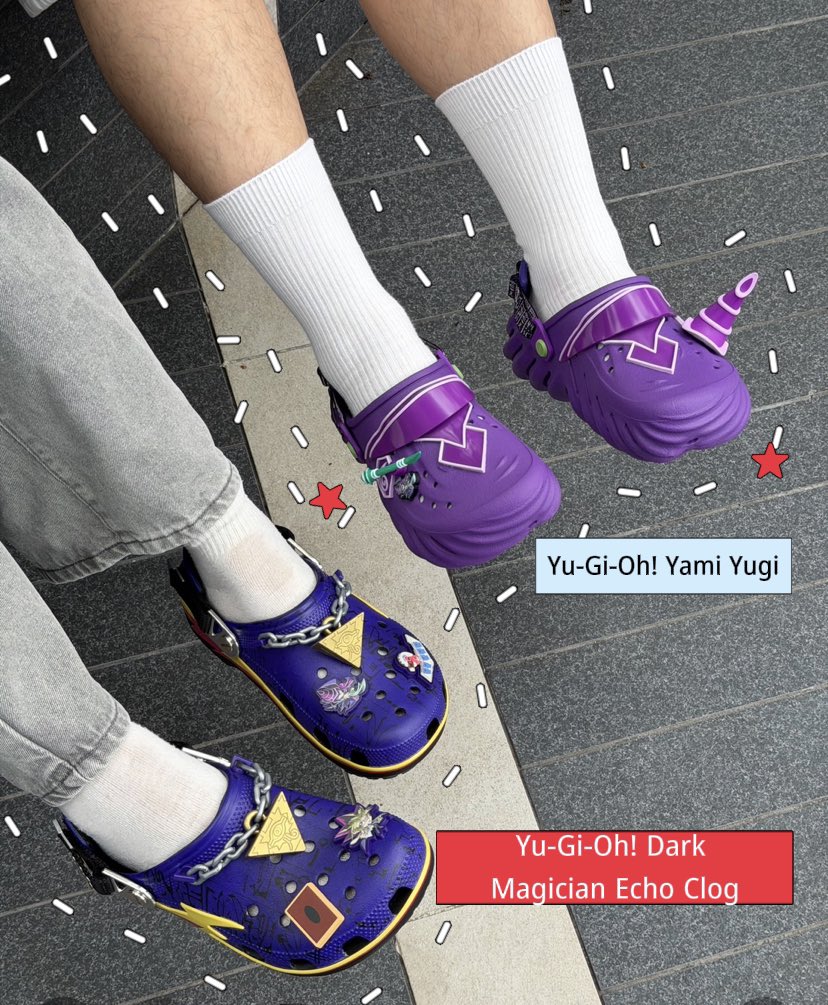 MPPN1524's tweet photo. ใครสายอนิเมะและการ์ดเกมรองเท้า CROCS ทำถึงมากออก คอลเลกชั่นใหม่ CROCS X YUGIOH  มี 2 รุ่น Yu-Gi-Oh! Yami Yugi Yu-Gi-Oh! Dark Magician Echo Clog แรร์ไอเท็มต้องคอลนี้เลยรีบไปตำเลย https://t.co/2mVQCXwLWU กด SUBSCRIBEได้รับโค้ดส่วนลดทันที 200.- บาท ไปงับคุ้มมาก
#CrocsTH #CrocsYugioh https://t.co/zYboJKV7EN