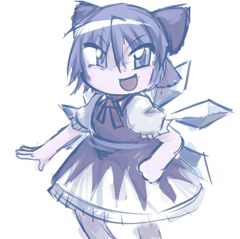 sufferingmutt's tweet photo. Posting my cirno art here too! Happy cirno day https://t.co/dhKZcW8fGL