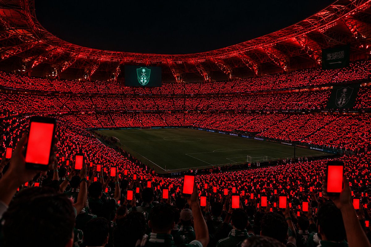 iAhli_37's tweet photo. يا جمهور #الأهلي، حاولنا نطالب بصوتنا، وكانت الموسيقى والأغاني تُرفع في الملعب حتى تختفي أصوات المطالبات.

الحل هذه المرة أبسط وأقوى:

نرفع الكرت الأحمر 🔴📱

في مباراة الحزم تحديدًا، تخيلوا المدرج كامل يرفع جواله بشاشة حمراء.. رسالة بصرية ما تقدر الموسيقى تحجبها. https://t.co/WgLDndkU9h