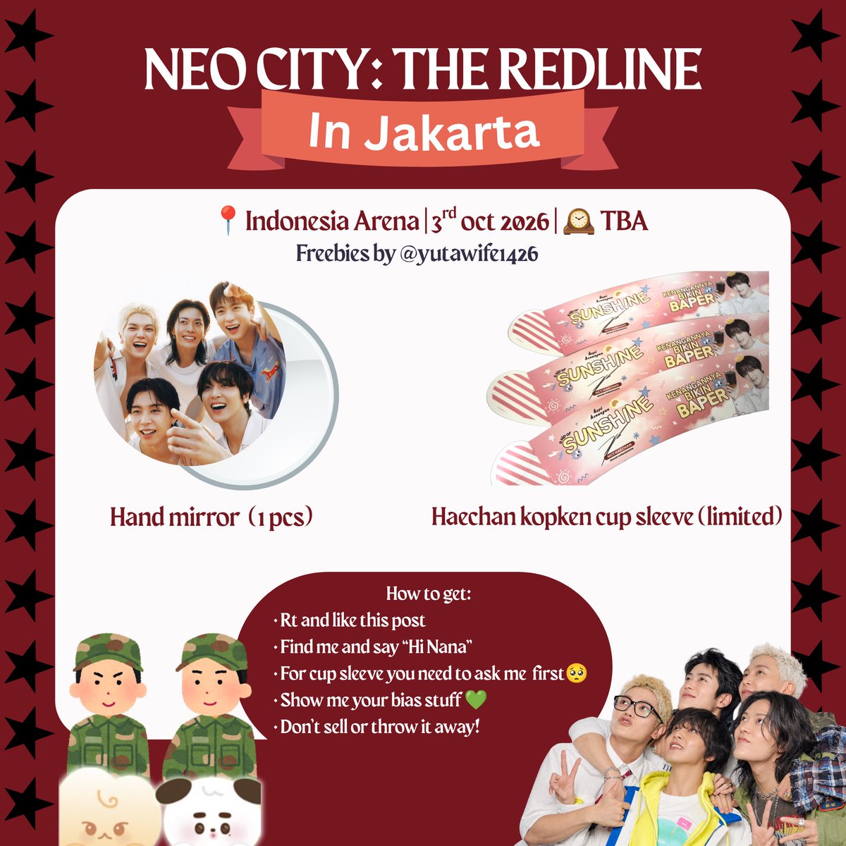 Yutawife1426's tweet photo. ⋆.˚⟡ ࣪ ˖ NEO CITY: THE REDLINE JAKARTA ࣪ ⋆.˚⟡ ࣪ ˖  — by @Yutawife1426 🐰🐶🐹

+ Details on pic
+ Help RT &amp; Like this post
+ Limited Qty 

#NEOCITY_THE_REDLINE_JAKARTA
#NCT127_NEOCITY_THE_REDLINE
#NCT127  #NCT #TAEYONG #JOHNNY #YUTA #DOYOUNG #JAEHYUN #JUNGWOO #HAECHAN https://t.co/RW2AsY1l66