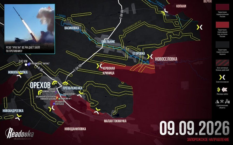JacquesFrre2's tweet photo. ⚠️#Russie - Front SE Zaporozhye : Orekhovo
▶️Combats au centre-ville où les éléments de la 42e DFM🇷🇺 contrôlent la plupart des quartiers
▶️Frappes #RuAF au moyen de FAB-UMPK (dont des 3000) contre les points fortifiés🇺🇦
▶️Une partie des forces🇺🇦 s'est repliée sur Preobraschenka https://t.co/XHaxE6yBfF