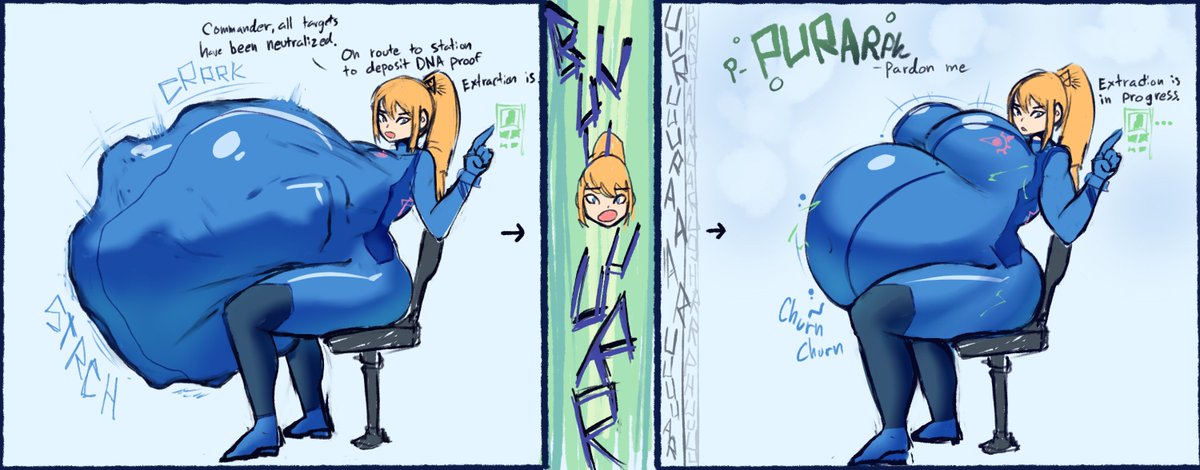 pbysteria's tweet photo. rough samus thingy for her appetite being announced https://t.co/baB6CLv4cN