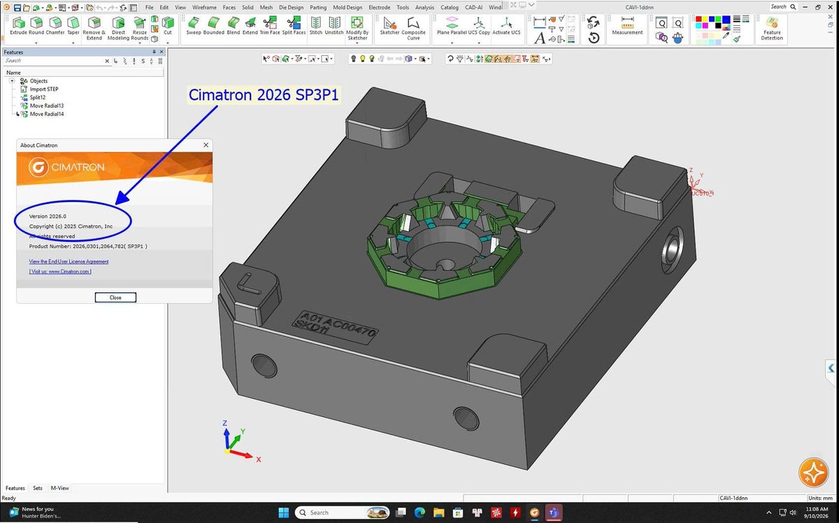 Channels_PLoi's tweet photo. Active success Cimatron 2026 SP3P1! https://t.co/Pft17ewNNh