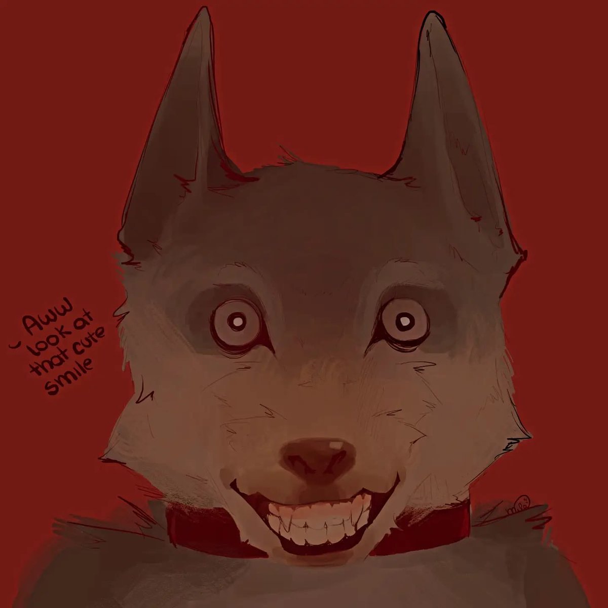 Sunn1Draws's tweet photo. Something weird is happening with this dog… 🐶 

#Fanart #Lookout3d #Terror https://t.co/hoGOEcjud7
