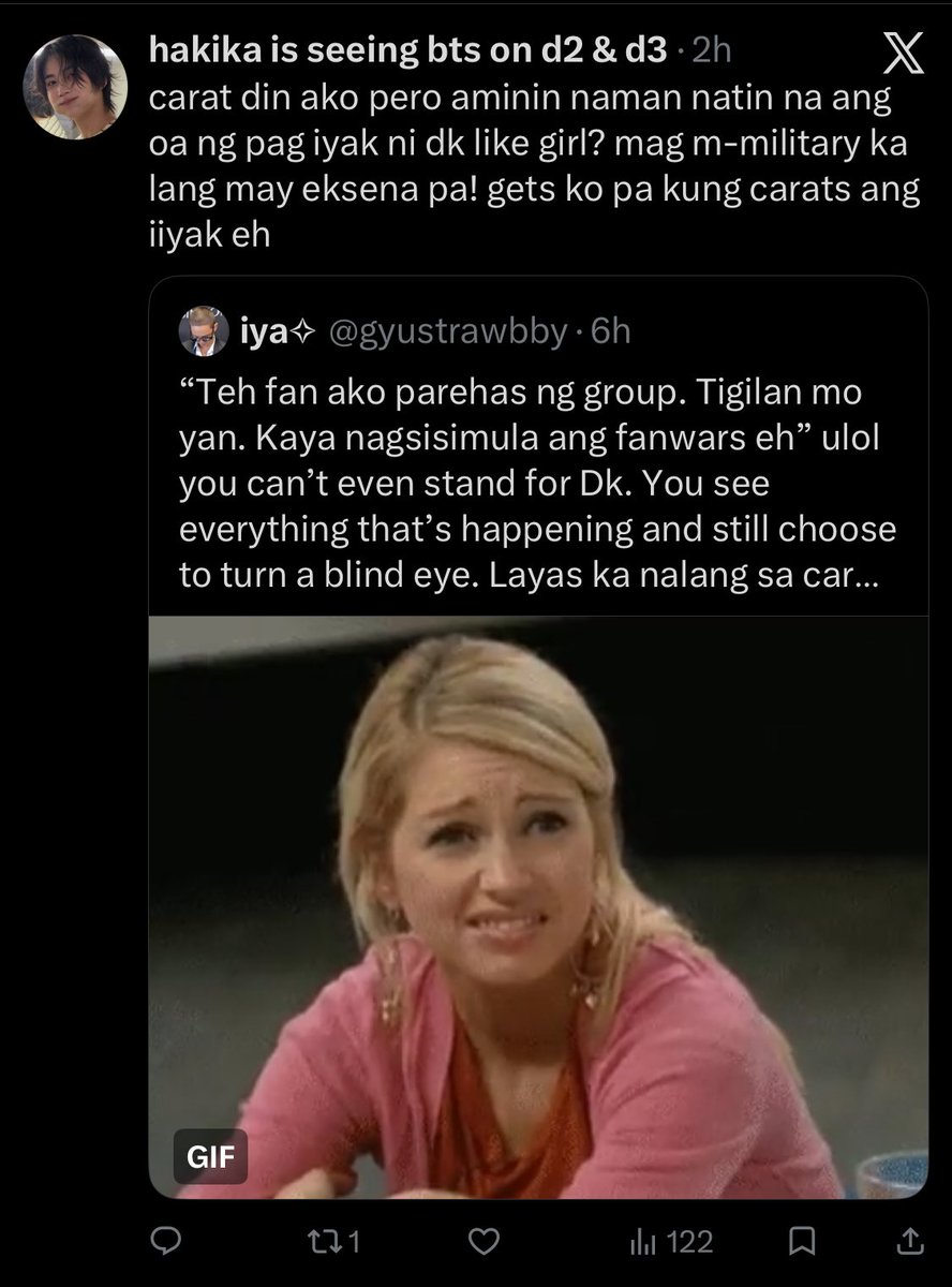 gyustrawbby's tweet photo. Wdym OA? He’s saying goodbye to people he loves and cares about, and your first reaction is to ridicule him? What kind of mindset is that? “CARAT DIN AKO” TEH HINDI #freejeonghanfromyou https://t.co/gEa6iS7pBr