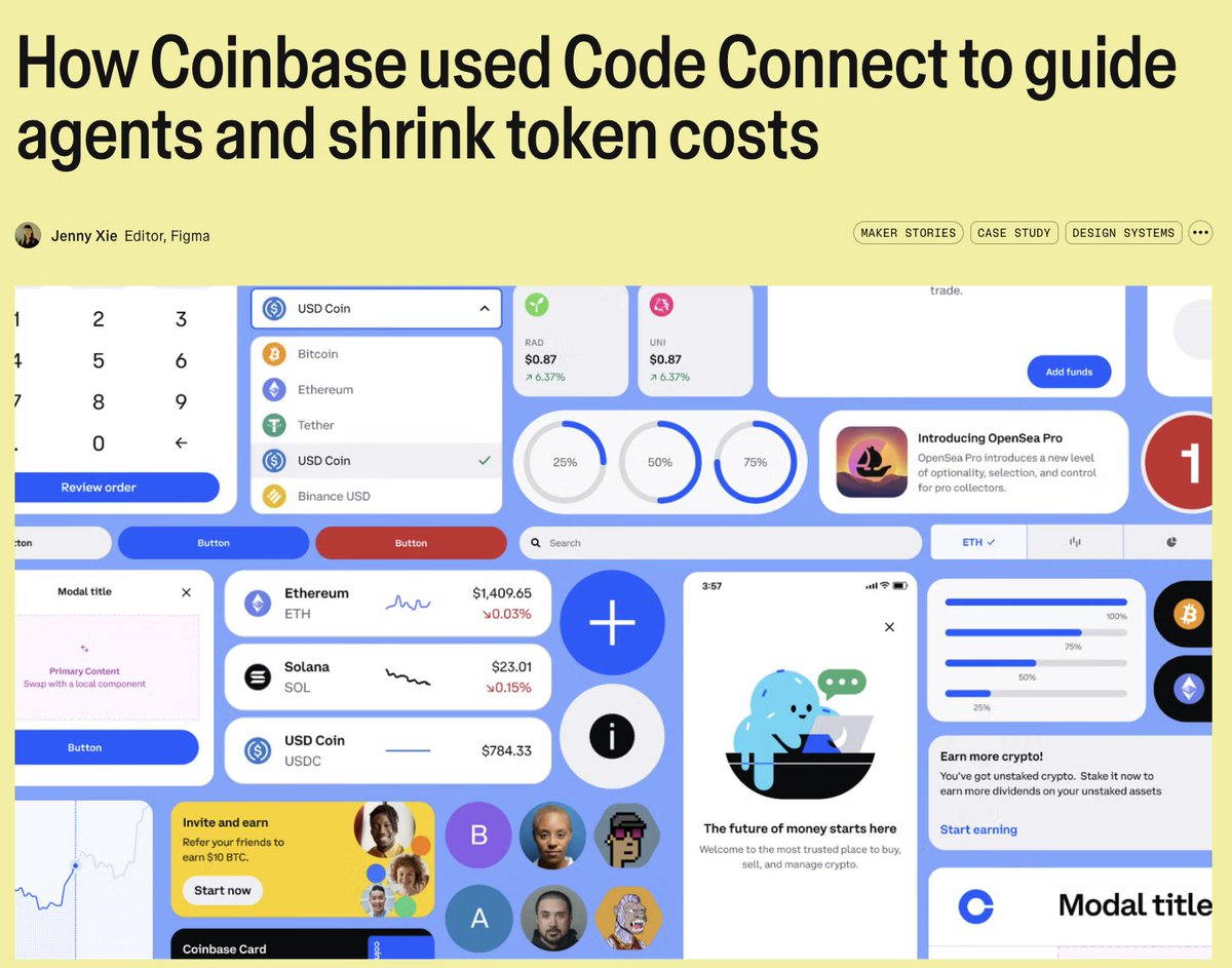 Chevaugn_'s tweet photo. Design systems connected to coding agents sound useful for a reason that has nothing to do with shiny demos.

Maybe the real win is stopping the same “almost right” component from being rebuilt five different ways. https://t.co/uHZvcMxmrU