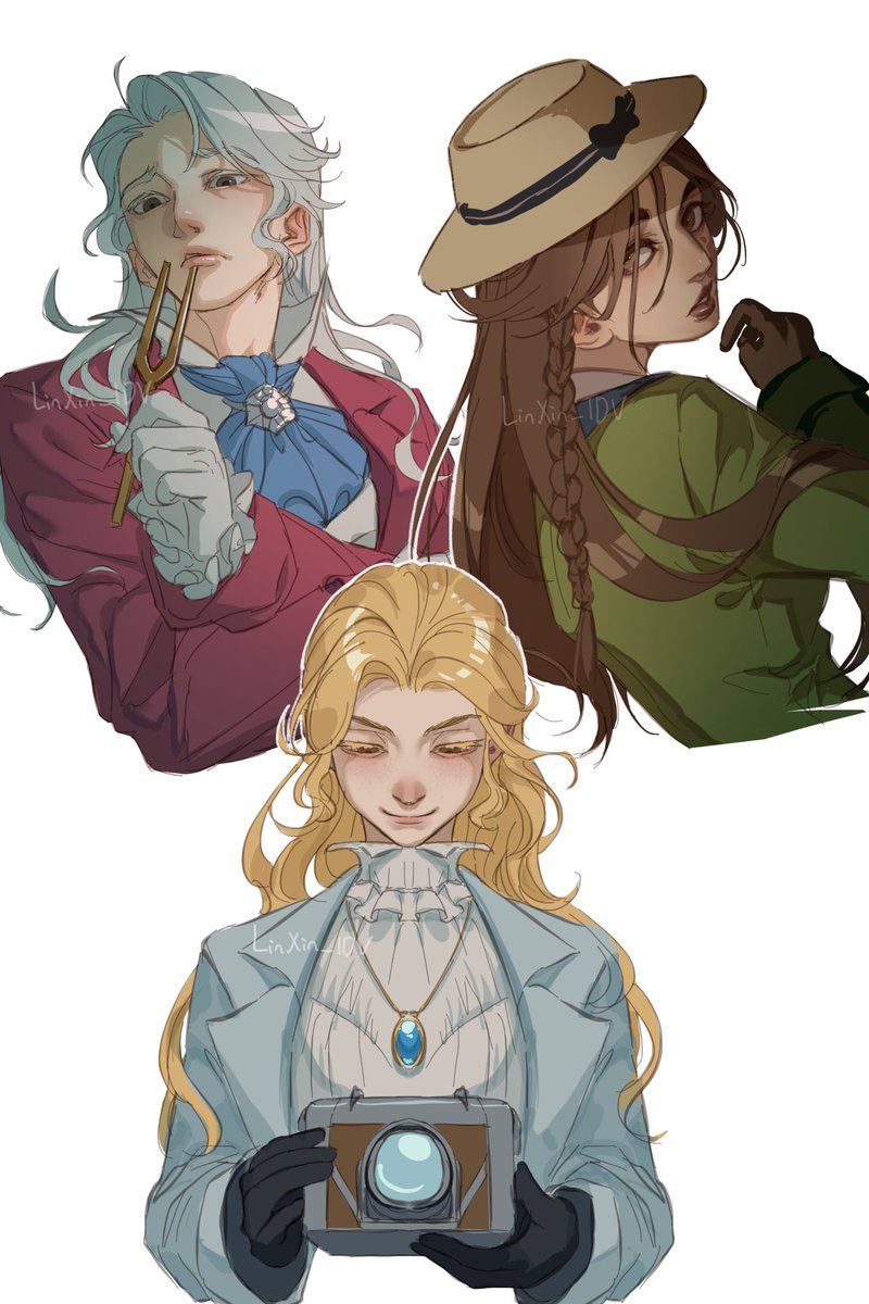LinXin_IDV's tweet photo. AOM crew with their hair down

#identityv #alicedeross #frederickkreiburg #mellyplinius https://t.co/oywUvyxSYS