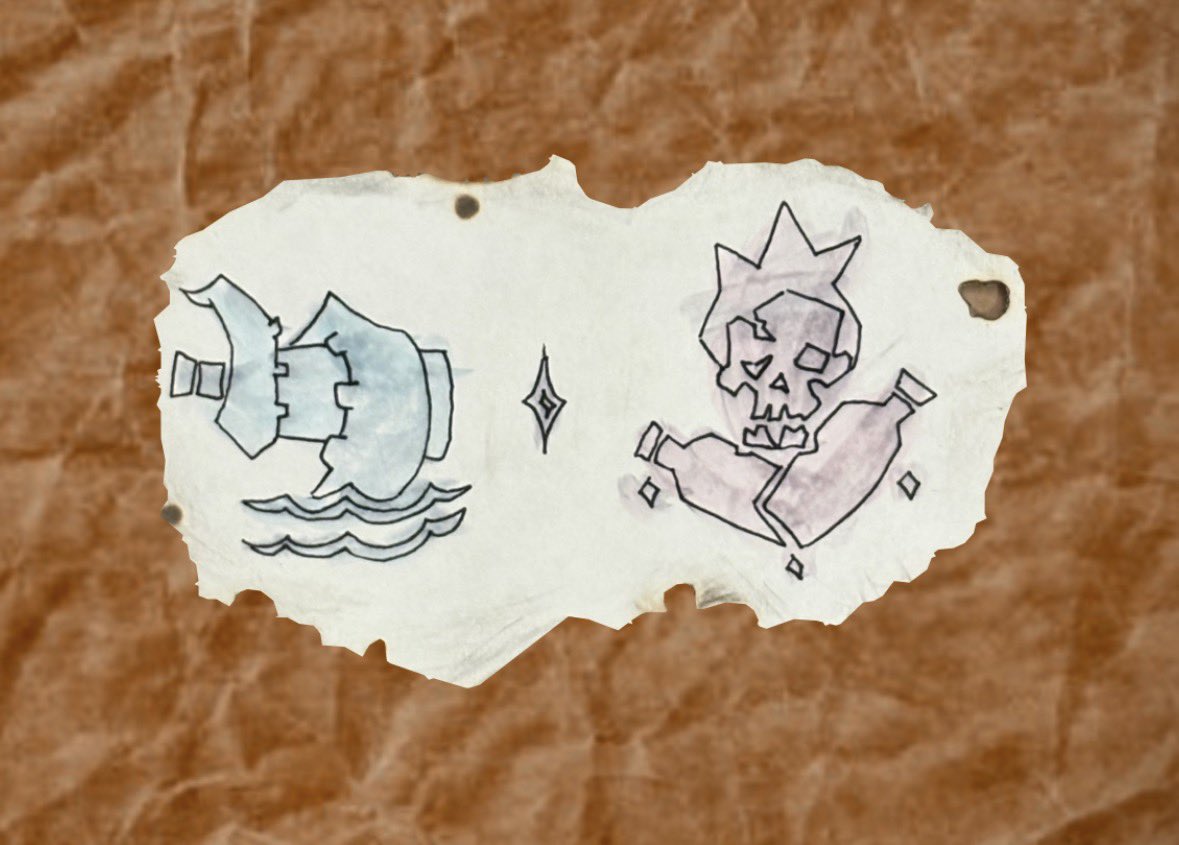 lukeeyssees's tweet photo. Truth be told, this here drawing was made by the first Tavern Hand and the logos portrayed are now used on every and all Grog Tavern Barrel! 🍻

#bemorepirate #seaofthieves @SeaOfThieves #creative #xbox #pirate https://t.co/AVyp3uMvof
