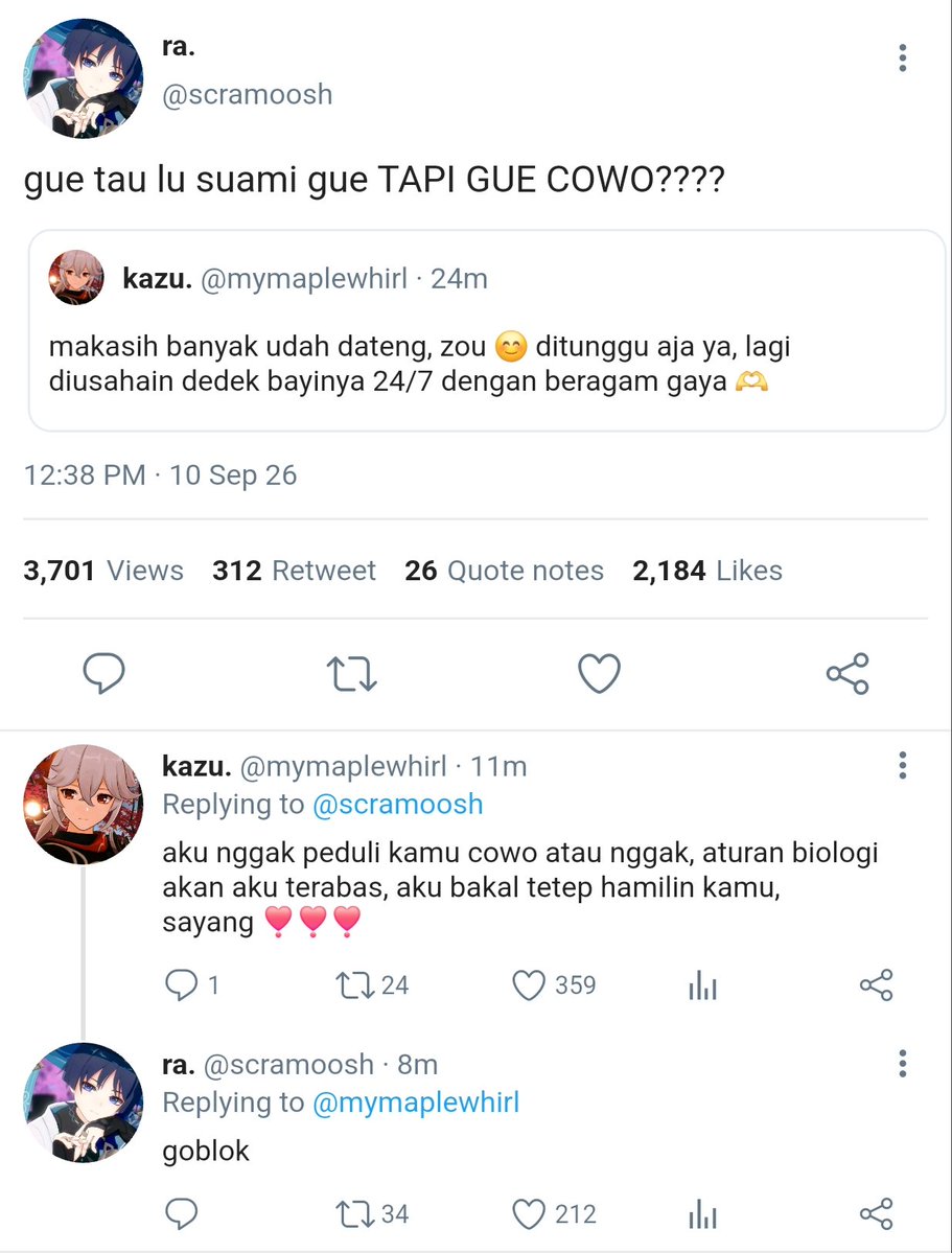 momocchiiw's tweet photo. #kazuscara one tweet au

pov sehari kazuha sama scara habis menikah https://t.co/JtjNOUIDcF
