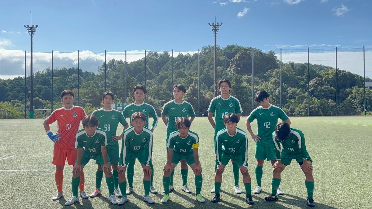 osusoccer_'s tweet photo. 【大阪産業大学Ａ活動報告】
iリーグ
令和8年9月10日(木)
9:00kickoff
会場：京都産業大学神山球技場
vs京都産業大学

【試合結果】
前半　1-2
後半　0-1
 total   1-3

〈得点者〉
23’ （89）宮後

#大阪産業大学　#大阪産業大学サッカー部　#Iリーグ　#克己新進 https://t.co/TaktVOWWk7