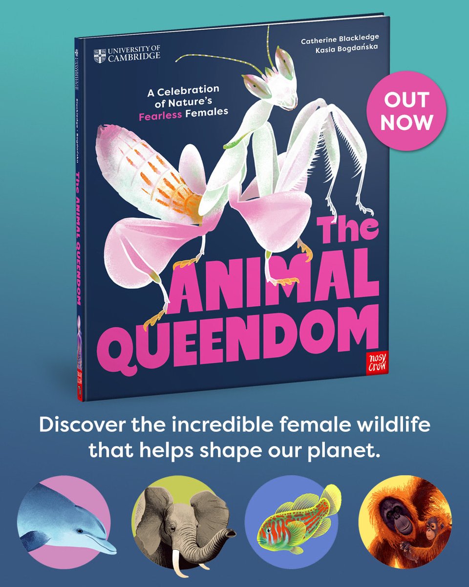 cathblackledge's tweet photo. The Animal Queendom is here! It’s time to meet some incredible, record-breaking female animals and discover why we really do live in an #animalqueendom. Enjoy 😍

Available now in your local bookshop and online https://t.co/X7Q8tT3nXq https://t.co/6Ngv8wUCuX