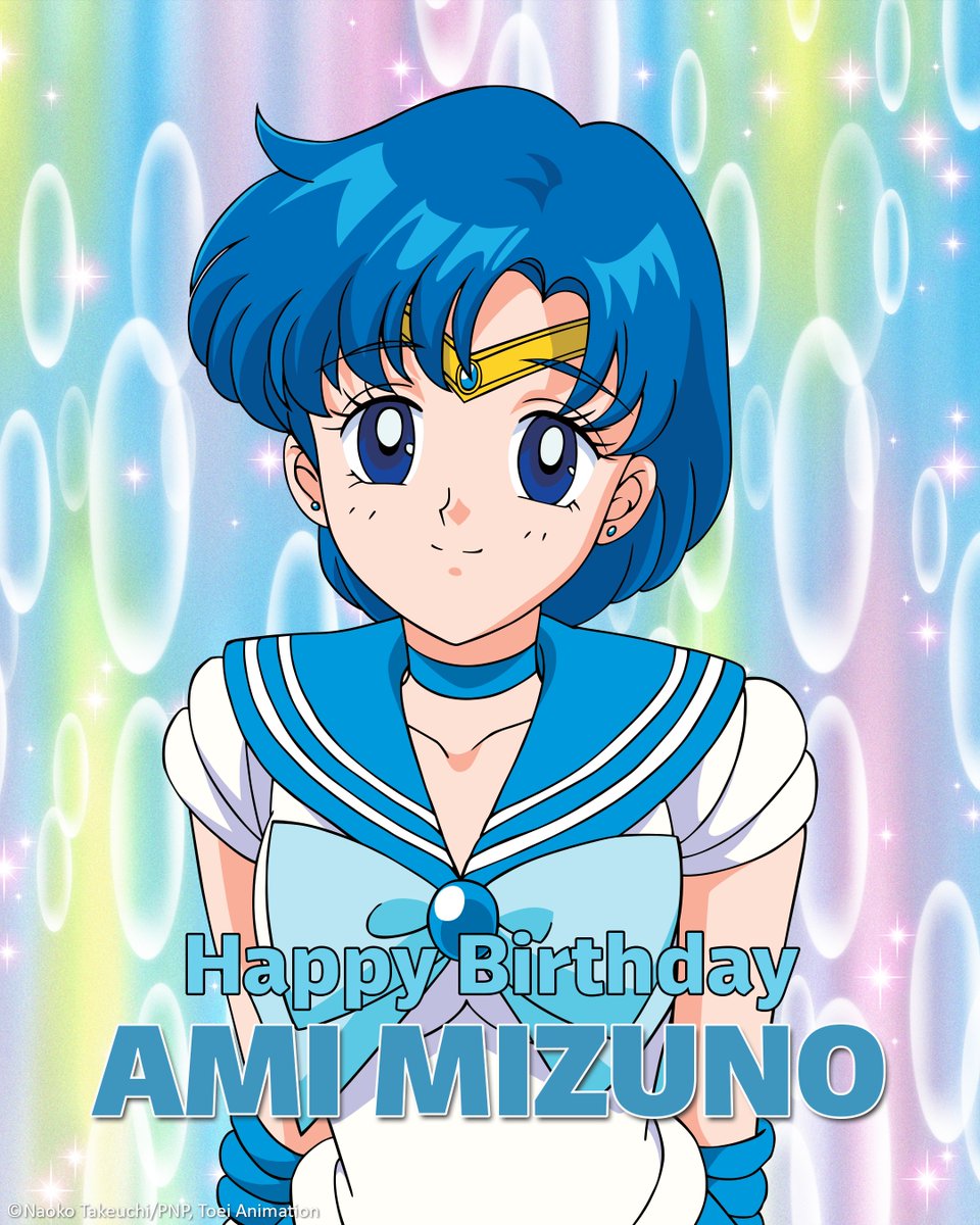 ToeiAnimationEU's tweet photo. Happy Birthday the smart and supportive Ami Mizuno, aka Sailor Mercury 💧

#PrettyGuardianSailorMoon #AmiMizuno #SailorMercury https://t.co/Qr5kK7Cd7N