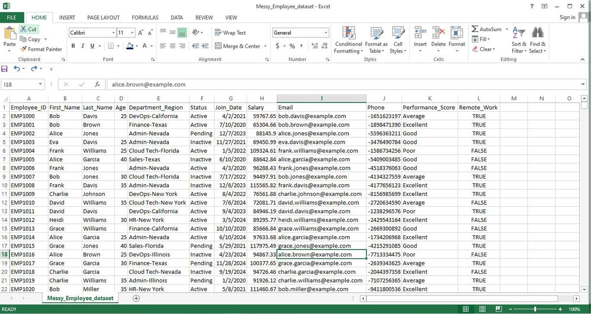 GabFunmilola's tweet photo. Day 10/90 📊

Downloaded 2 messy Kaggle datasets because I love a challenge! 😂

Today’s focus: AutoFit — revealing hidden content and making data cleaner and easier to read.

One step at a time. 🚀

#90DaysOfLearning #DataAnalysis #Excel #LearningInPublic https://t.co/uMYNEnGQU7