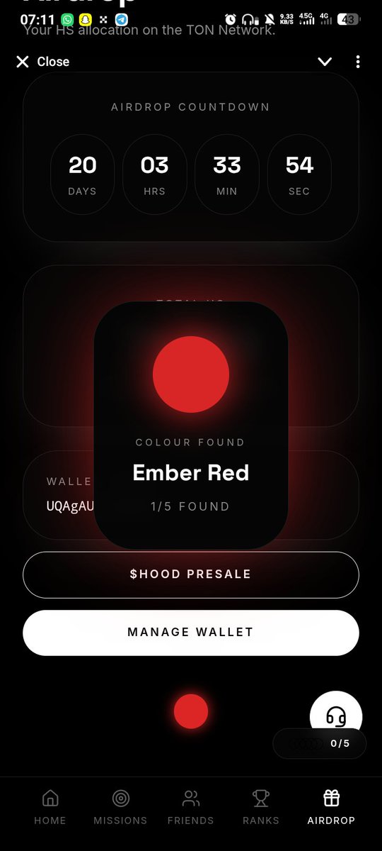 guiltyboy001's tweet photo. @Dahirumusausma3 @0xHoodX Go to airdrop side scroll down you will see red ome https://t.co/lLLm52s2ol