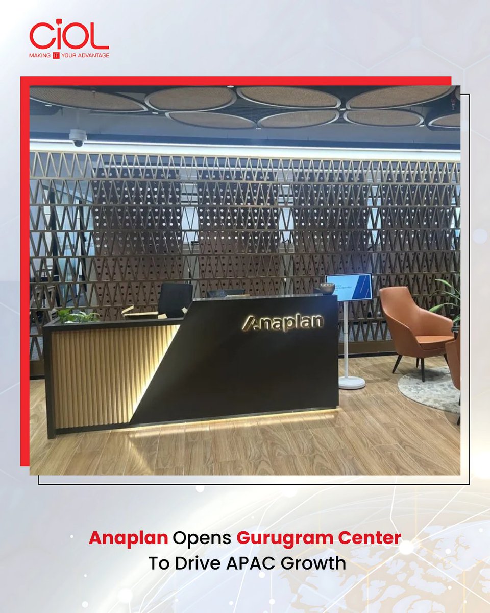 CiOL_News's tweet photo. Anaplan Expands APAC with Gurugram Hub
Anaplan, in partnership with DLF India, has opened a new Gurugram facility that can host up to 500 employees. The center will contribute to Anaplan’s global product roadmap
https://t.co/8TBan0jiDQ
#CIOL https://t.co/4IhR7cjzqw