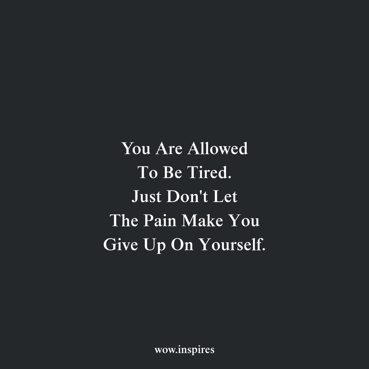 wowinspires's tweet photo. Some Seasons Will Hurt More Than Others.
But Pain Does Not Mean Your Story Is Over.
You May Be Tired. You May Be Struggling.
But Don't Give Up On The Person You Are Becoming.
Keep Going. ๐ก
#wowinspires #StruggleAndPain #KeepGoing #NeverGiveUp #WordsOfWisdom #LifeAndGrowth https://t.co/Lhwbg49Rgr