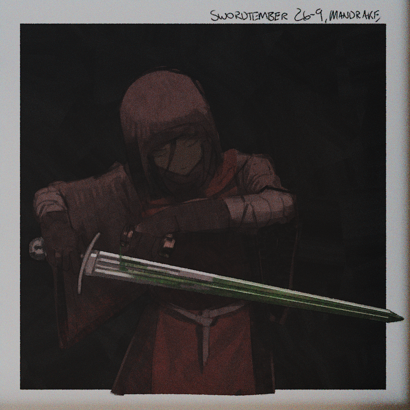 NotFuji_'s tweet photo. #swordtember 9, mandrake https://t.co/SRQDUaw1YI