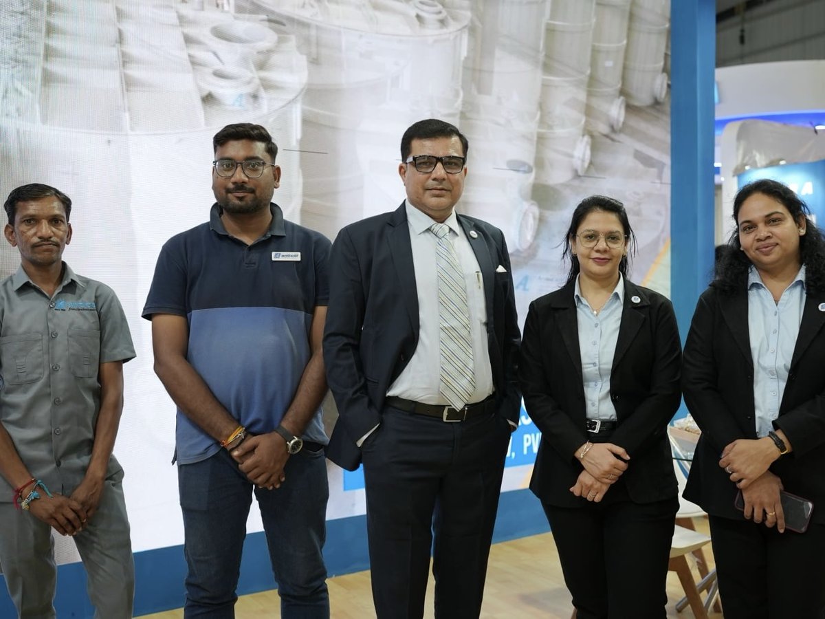 Arvind_Anticor's tweet photo. Day 1 at #IFATIndia2026 was a great start! 🤝 Connecting with industry professionals and showcasing our industrial storage tank solutions.

📍 Hall 6 | Booth M021

#ArvindAnticor #IFAT https://t.co/paesJt0BQO