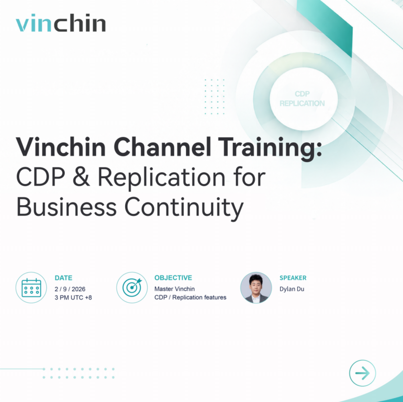 VinchinSoftware's tweet photo. 🔐How can businesses build a more resilient and flexible disaster recovery strategy?

🔴Start a 60-day full-featured FREE trial to discover more about Vinchin Backup &amp; Recovery: https://t.co/y5Jmc91Ac2

#Vinchin #CDP #Replication #BusinessContinuity #DisasterRecovery https://t.co/XIsyYCE6pA