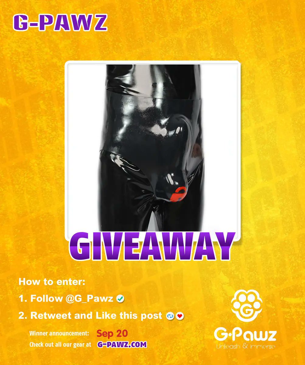 G_Pawz's tweet photo. 🎉GPawz Promo + Giveaway🎉
One lucky winner will get a free Silicone Genital Bulge Pant.

Extra 10% Off Sitewide!!!🔥
 🗓️ Sep 10 - Sep 20

To enter:
1️⃣ Follow @G_Pawz ✅ 
2️⃣ Like & Retweet this post 🔁❤️

Winner announced: Sep 20
Good luck!