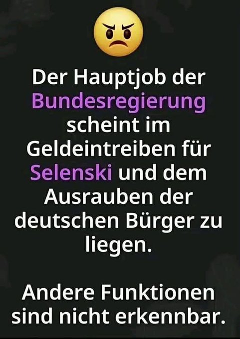 MisterXY122025's tweet photo. Ich sehe das auch so
Deswegen und vielem anderen wird Politik #GEGEN das Volk, #GEGEN Deutschland, #GEGEN das Wohl der Bürger gemacht
Diese BundesreGIERung verstößt gegen geltende Gesetze, gegen das Grundgesetz, gegen den von den Politikern abgegebenen #Amtseid https://t.co/d1r8Q7t55y