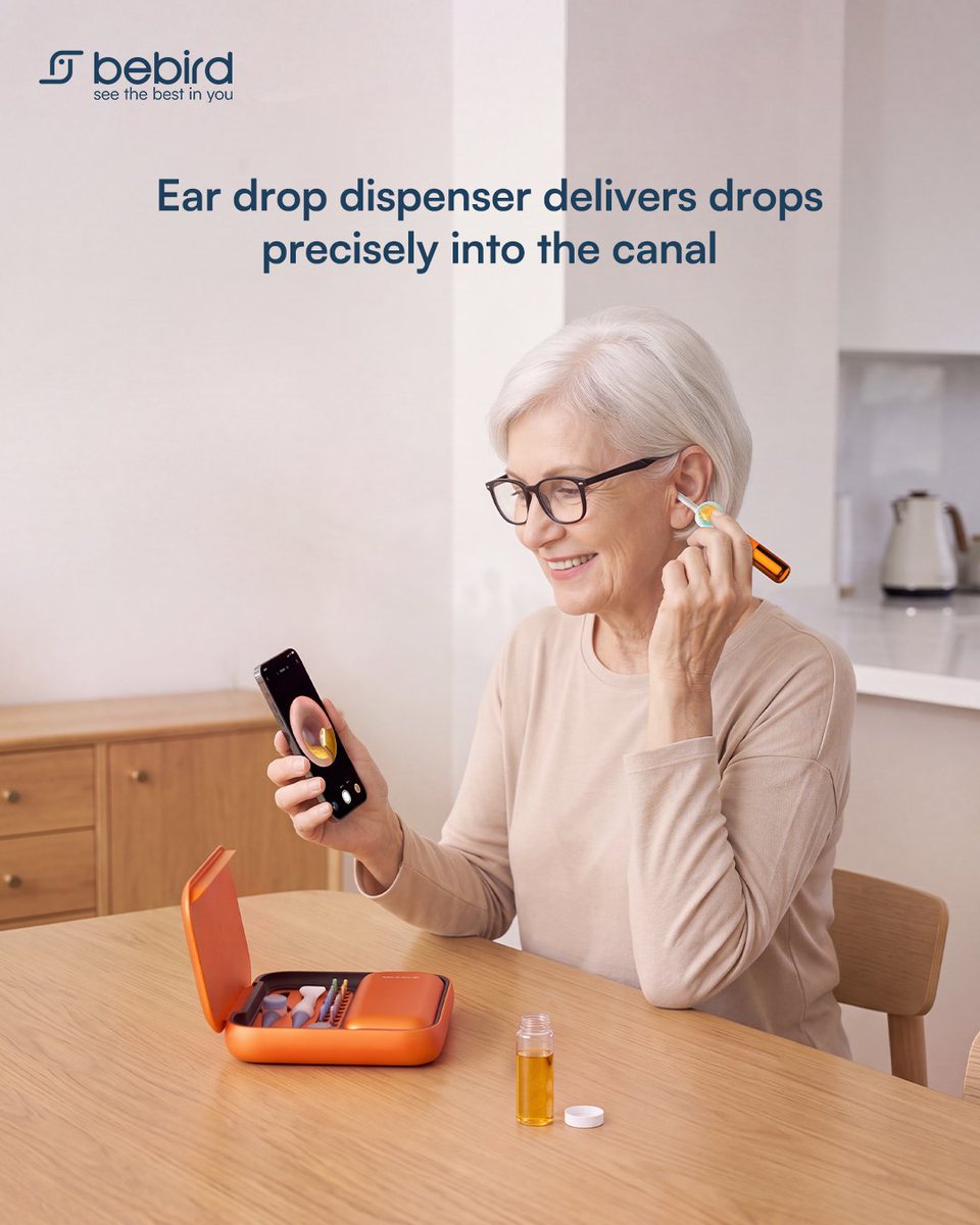bebird_official's tweet photo. 👴For older adults, ear care can become even more challenging. Earwax may become harder and drier with age, while the skin inside the ear canal can become thinner and more sensitive.
What they need are gentler, safer devices for sensitive ear care.👂💛 https://t.co/svsLycoBKU