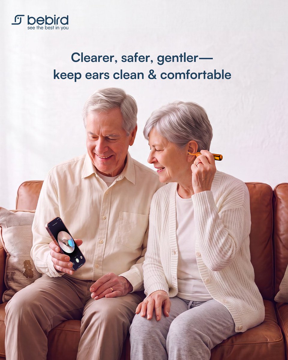 bebird_official's tweet photo. 👴For older adults, ear care can become even more challenging. Earwax may become harder and drier with age, while the skin inside the ear canal can become thinner and more sensitive.
What they need are gentler, safer devices for sensitive ear care.👂💛 https://t.co/svsLycoBKU