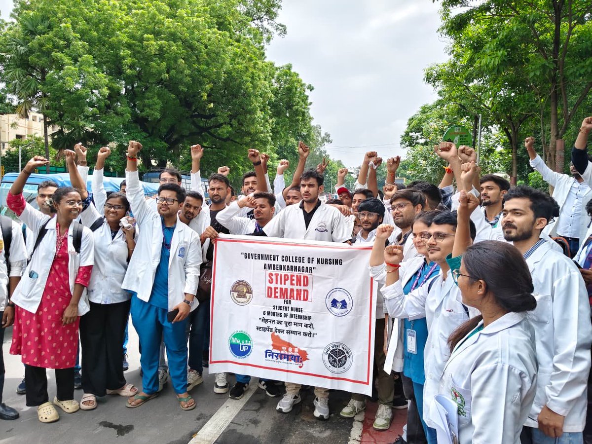 I_siddharth_v's tweet photo. We are not just students, we are future healthcare professionals. Fair stipend is our right.🚨
..
Respect our dedication, recognize our hard work, provide a fair stipend.
...

@CMOfficeUP 
@ABVMUUP 
@myogiadityanath
#Up_Nursing_Intern_stipend https://t.co/nGEMElwxNO