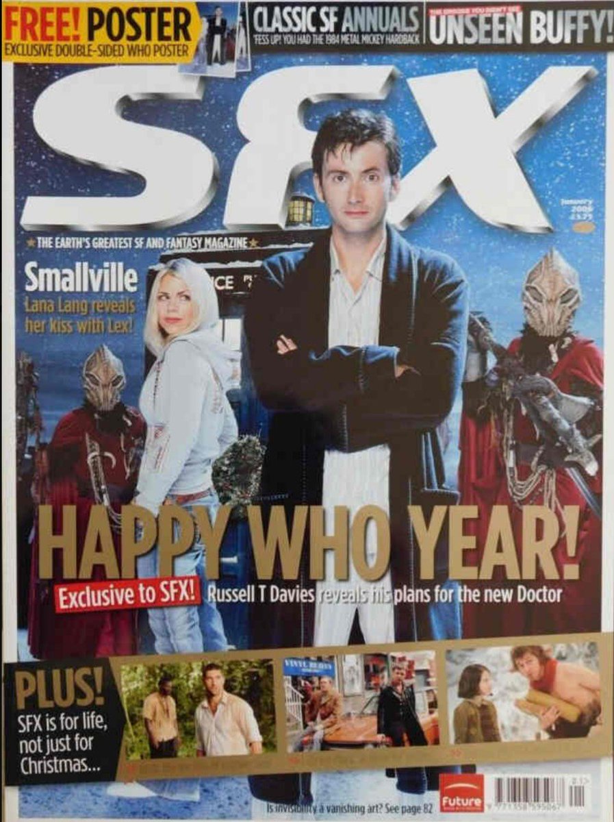 Praxeus_stan's tweet photo. #DailySFX -Day Seven
Sexy Christmas Invasion cover for Christmas 05 with free poster, plus tiny Sam Tyler on the bottom making this the first 10/Simm cover https://t.co/Hb2rHAHaUb