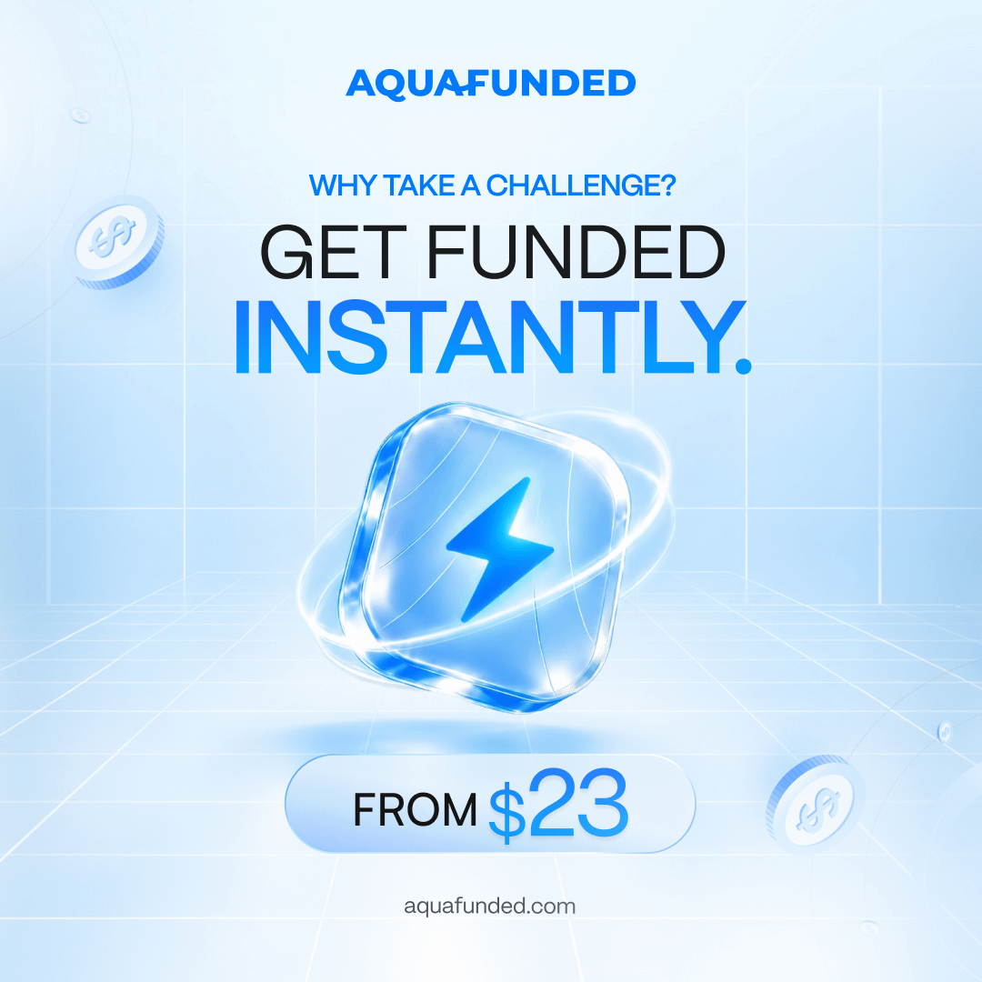 AquaFunded's tweet photo. We wanted to build a more affordable way for you to get funded right away, and this is it.

Instant funding from day one. No evaluation.

What do you think about this new model? https://t.co/5ehFPJwd5g