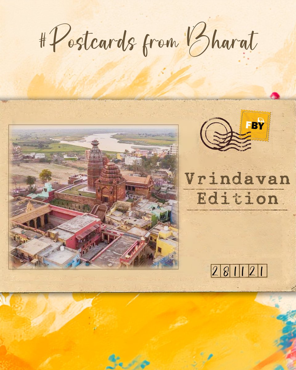 FuzionYatra's tweet photo. If Vrindavan was a postcard, it would smell like peda, sound like bhajans, and feel like peace.

Swipe through our 7 postcards from Vrindavan. 

#Postcards #Vrindavan #FBY #FuzionBharatYatra #Travel https://t.co/3n7Eboy0vJ