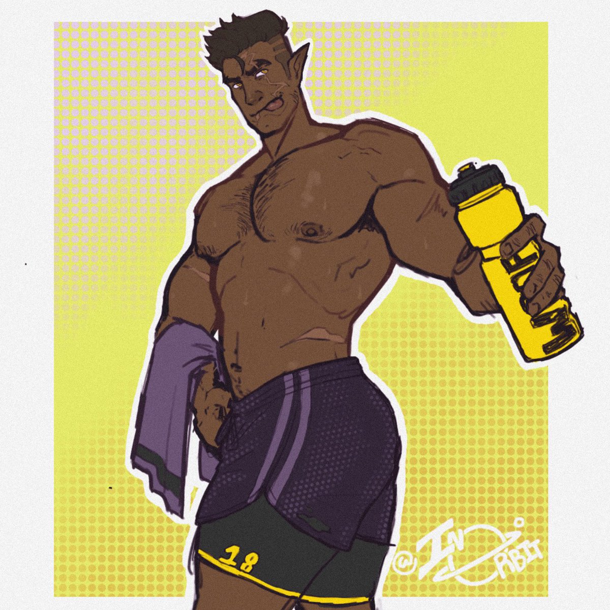 1n_0rbit_'s tweet photo. Dante post workout💜🐺
#bara #baraart #suggestive #gayart https://t.co/4MLBaWAp2h
