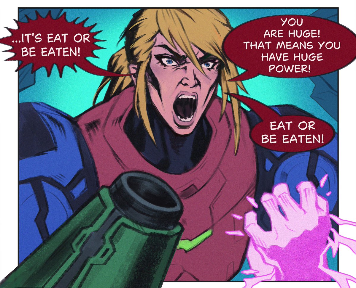 Chertila_Art's tweet photo. Samus in Metroid Ravenous feels like this... https://t.co/748Gms1Nzg
