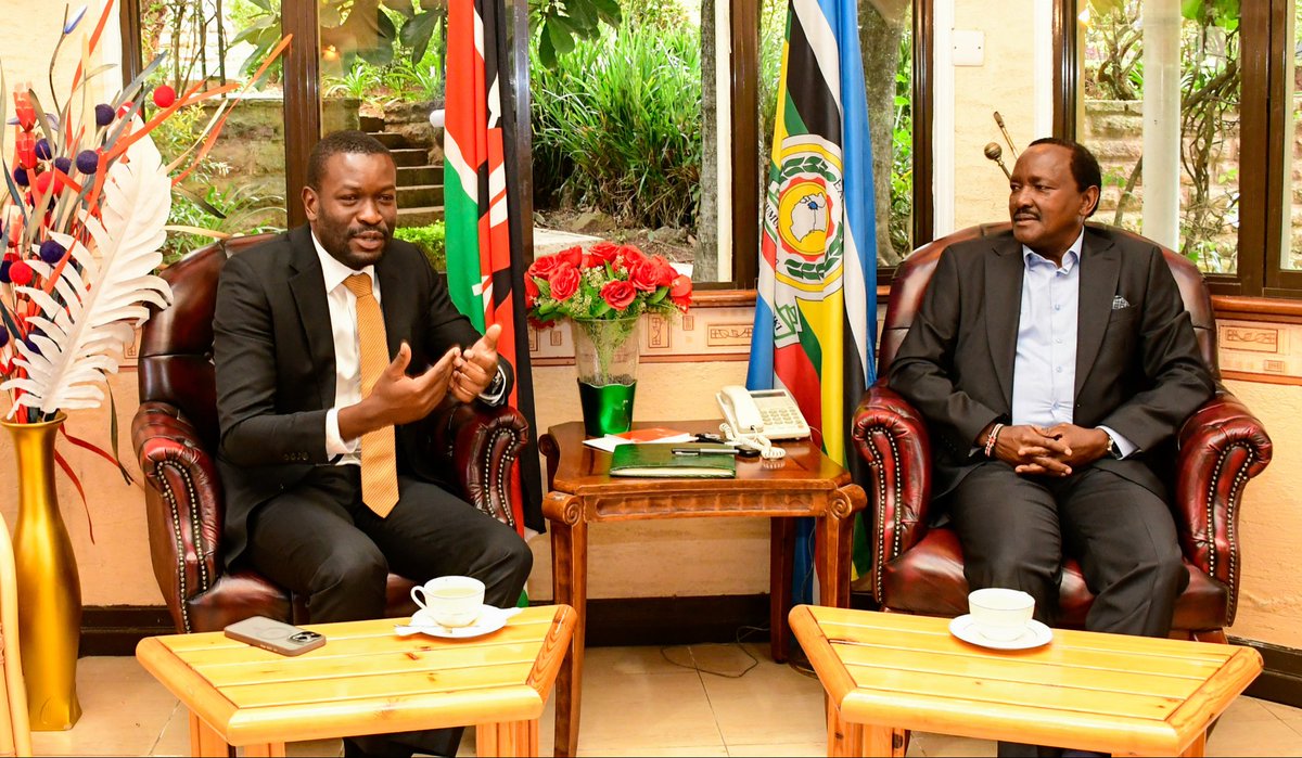 edwinsifuna's tweet photo. Catching up with ndugu @skmusyoka over a cup this morning at his Nairobi residence. We are in agreement that all of us who mean well must work together to save our country from this “mambo matatu” regime and restore our constitutional democracy. Whatever it takes. https://t.co/aKGLyQkS2K