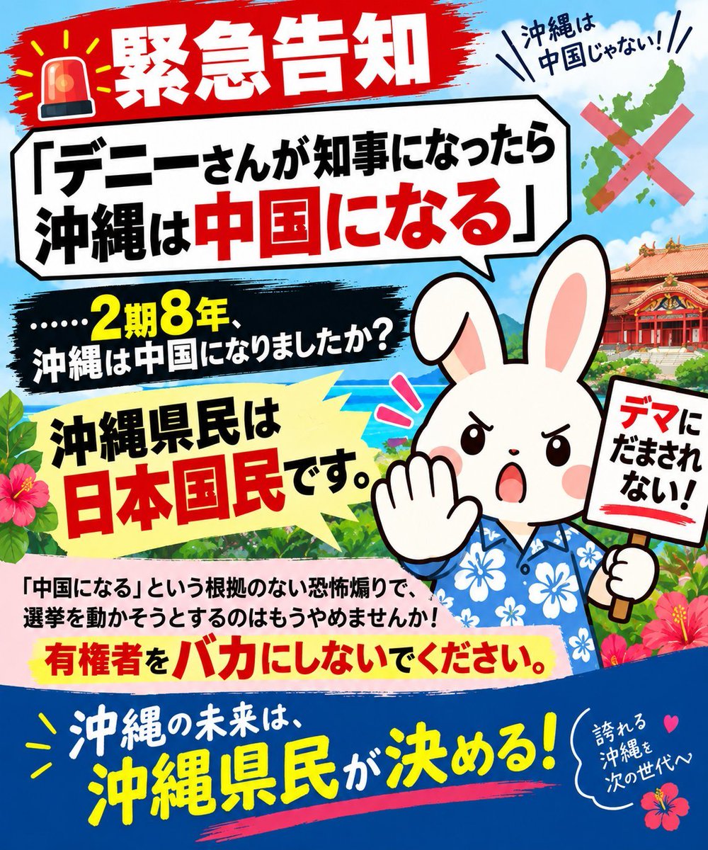kamatanma's tweet photo. 沖縄県知事選は沖縄県民のものだ
下翼は引っ込んでろ
#古謝陣営はネトウヨと下翼 
#沖縄県知事選は玉城デニー一択 https://t.co/DVntsHCfuZ