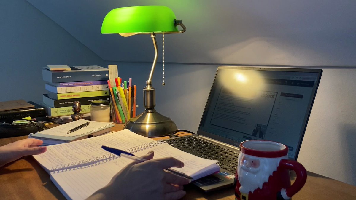RoseMartininjo's tweet photo. Just finished another late shift, my desk lamp's the only light left in the office. Coffee mug's empty, but that last report's finally done. Back to tackling tomorrow's tasks fresh! https://t.co/lnKwqilVTq