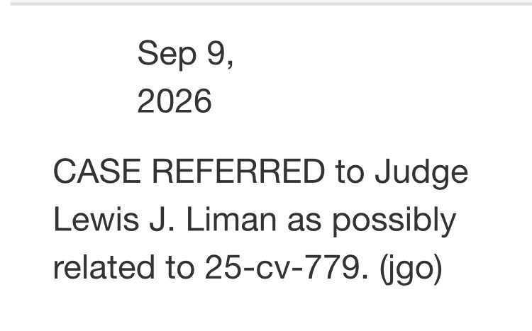 schatow's tweet photo. #KatherineCase asked to remove Jonesworks LLC’s New York Supreme Court action to the U.S. District Court for the Southern District of New York. 

#KatherineCase related-case statement connects the newly filed action against her with the pending #Jones and #Jonesworks litigation.

Related-case filing: links it to an earlier case, Stephanie Jones, Jonesworks LLC v. Jennifer Abel, Melissa Nathan, Justin Baldoni, Wayfarer Studios, LLC, John Does 1-10 (25-cv-779).

Trial schedule sets the earlier Jones/Jonesworks case for trial in February 2027.

Core allegations (earlier case) center on claims that Abel and Nathan conspired to steal Jones/Jonesworks clients, that Abel retained confidential business information, and that Nathan and Abel disparaged Jones/Jonesworks.

Business Insider angle (earlier case) includes allegations that Nathan and Abel solicited statements for a “Business Insider” story and for websites about Jones and Jonesworks.

Key ruling highlights a March 26, 2026 decision by Judge Liman denying Jones’ motion to amend the complaint as critical to the earlier case.

Denied defendant addition reflects Judge Liman’s denial of adding/naming Nathan as a “Doe” defendant in a defamation claim.

Denied new claim reflects Judge Liman’s denial of adding a tortious interference with prospective business relations claim against Nathan.

Employment transition (new case) alleges Case left Jonesworks and then worked for Nathan and The Agency Group, where Nathan was CEO.

Defamation focus (new case) asserts that, although framed as breach of contract, the new case largely concerns alleged defamatory statements by Case published in the referenced “Business Insider” article and in the referenced websites.

Overlap with earlier themes ties the new case’s defamation allegations to the same article and websites already at issue in the pending case.
➜ Alleges Case took clients and/or used confidential materials from her Jonesworks employment to divert clients.
➜ Links the alleged client diversion by Case to the same time period when Jones/Jonesworks contends Abel and Nathan were doing similar conduct in the original action.

Well... Judge Liman will be so pleased… 🤓🤓

URL (CASE'S NOTICE OF REMOVAL): ⬇️
https://t.co/5NwndlAm1x

URL (CASE'S STATEMENT OF RELATEDNESS): ⬇️
https://t.co/J1x7A18OcC

#BlakeLively #StephanieJones #Jonesworks #LivelyvsBaldoni #JonesvsAbel #JonesworksvsCase