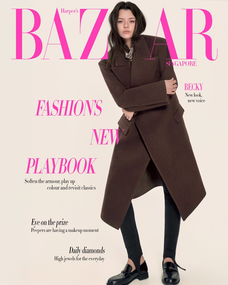 beckyentofc's tweet photo. Becky Armstrong for @HarpersBazaarSG.

September 2026 issue wearing @Tods. 

#beckysangels #BeckyArmstrong
#TodsxBecky #Tods #HarpersBazaarSG https://t.co/ZwdXD2oxTw