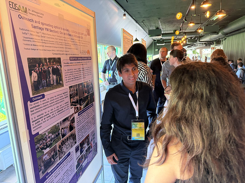EOS_AM's tweet photo. #EOSAM2026 highlights:
Across two poster sessions, 112 posters showcased the latest research in optics &amp; photonics. Congratulations to Margarida Bernardes, winner of the Best Student Poster Award, sponsored by RhySearch! 🎉
Thank you to everyone who presented a poster this year! https://t.co/wqpUGRKxj5