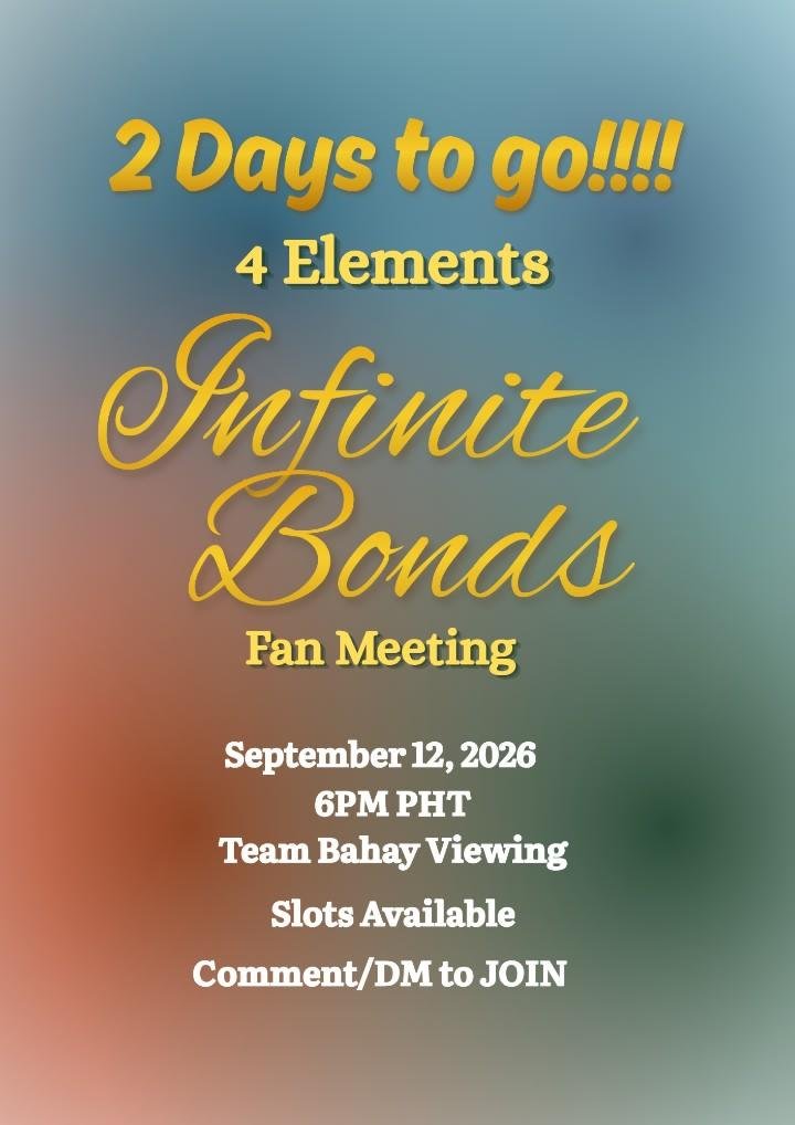 bjyxjz's tweet photo. TEAM BAHAY LIVE VIEWING!! I’m opening a few slots for our group! will push the stream once we reach atleast 25 entries. 

● 100 pesos only!!
📅 September 12| 6:00 PM PHT
📍 Private Link

DM ME to join the group! 📩

#บ้านวาทินวณิช4elements
#4elements https://t.co/YnjuPOpVaA